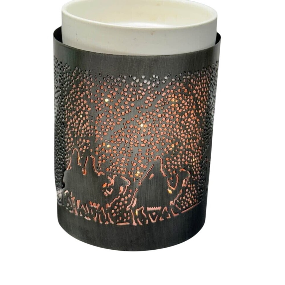 Scentsy Core Glowing Full Sz Warmer, 3 Wraps Loom+Nativity+Halloween+Stand HTF - Picture 9 of 15